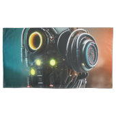 Robot 5 gris king taies d'oreiller paire (devant-gauche)