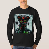 Robot 5 hommes manches longues noires T-shirt (Devant)