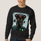 Robot 5 hommes noir sweatshirt (Devant)