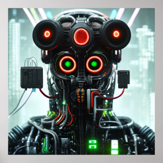 Robot 5-matte poster (Voorkant)