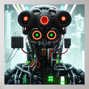 Robot 5-matte poster