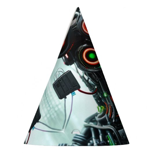 Robot 5 party petten feesthoedjes (Links)