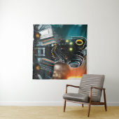 Robot 5 wandtapijt wandkleed (In Situ (horizontaal))