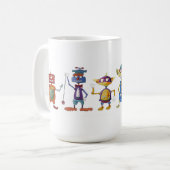 Robot ABC koffie mok door Jerry Hunt (Voorkant links)