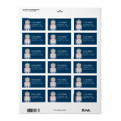 Robot Adresetiketten Etiket (Full Sheet)