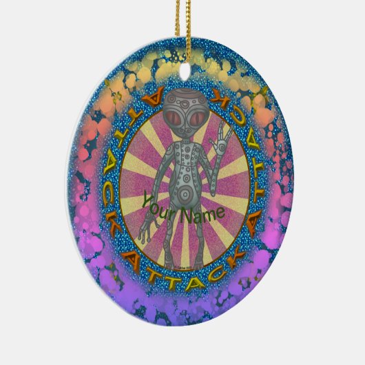 Robot Alien Attack Ornament (Rechts)