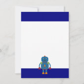 Robot Ami Carte Plate Personnalisée Merci  (Dos)