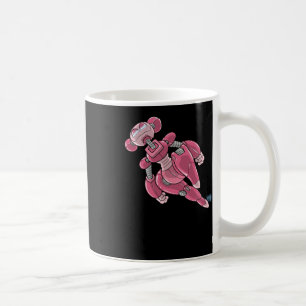 Robot Anime Meisje Roze Sticker Koffiemok