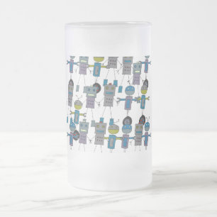 Robot Army Frosted Mok