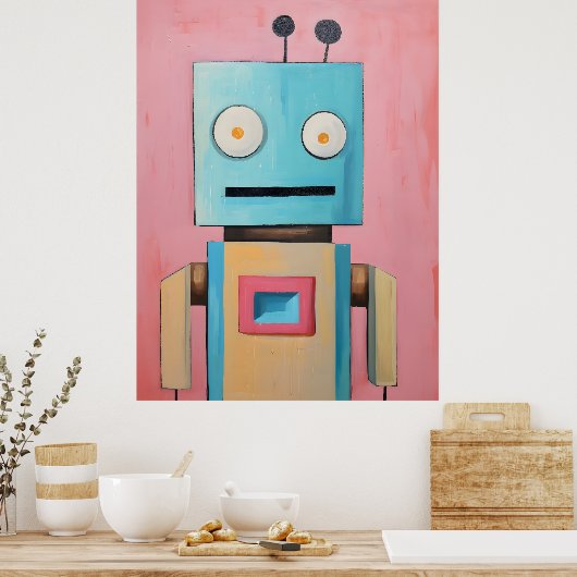 Robot Art Poster (Keuken)