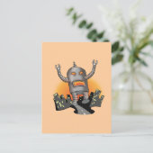 Robot Attack Briefkaart (Staand voorkant)