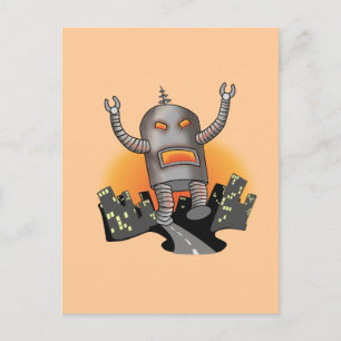 Robot Attack Briefkaart