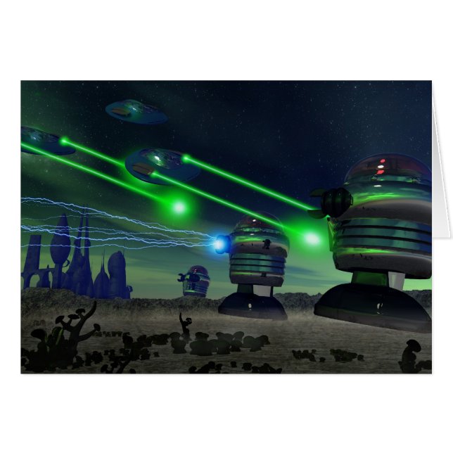 Robot Attack Kaart (Voorkant Horizontaal)