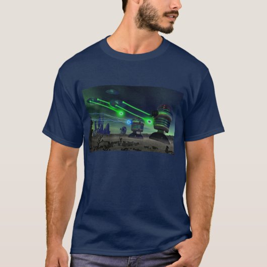 Robot Attack T-Shirt (Voorkant)
