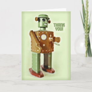ROBOT-BEDANKT BEDANKKAART