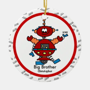 Robot Big Brother kerstversiering Keramisch Ornament