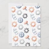 Robot Birthday Uitnodiging (Achterkant)