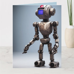 ROBOT BIRTHDAY Wenskaart Kaart