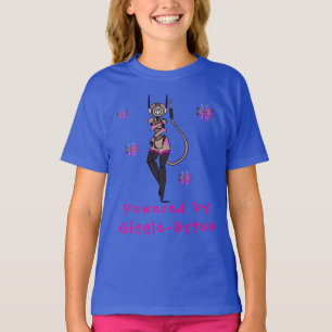Robot bleu mou Giggle T-shirt amusant