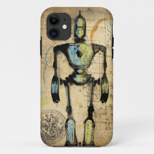 Robot Blueprint #1 iPhone 11 Hoesje