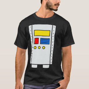 Robot Body Costume Easy Halloween Funny Gift Schat T-shirt