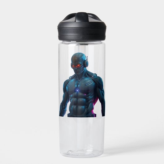 Robot Bodybuilder Waterfles (Voorkant)