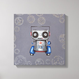 Robot Boomer Canvas Afdruk