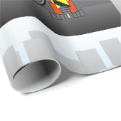 Robot Bouwwerker Cadeaupapier (Rol Hoek)