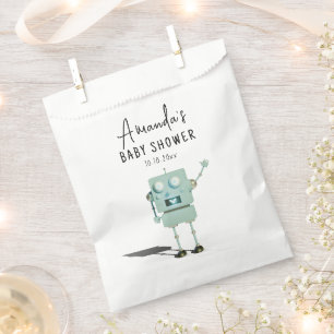 Robot boy Baby shower Bedankzakje