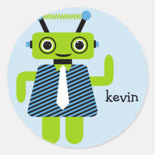 Robot Boy Sticker