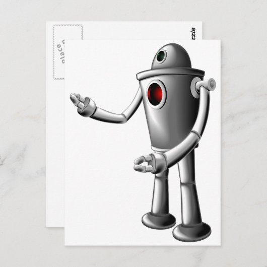 Robot Briefkaart (Voorkant / Achterkant)