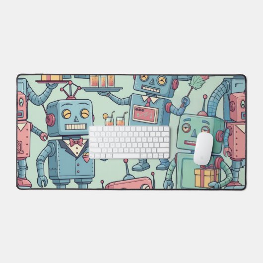 Robot Butler Service - 1950s Domestic Helpers Bureaumat (Keyboard & Muis)