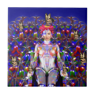 Robot Butterfly Tegeltje