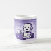 Robot buvant du café, tasse classique, 33 cl (Centre)