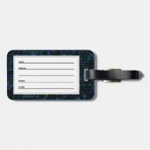 robot cartoon bagagelabel (Achterkant horizontaal)