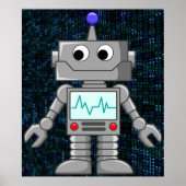 robot cartoon poster (Voorkant)