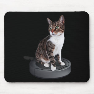 Robot Cat Stofzuiger Feline Animal Schattige Cat Muismat