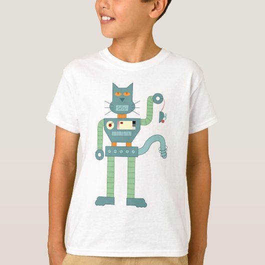Robot Cat & Wind Up Mouse T-shirt (Voorkant)