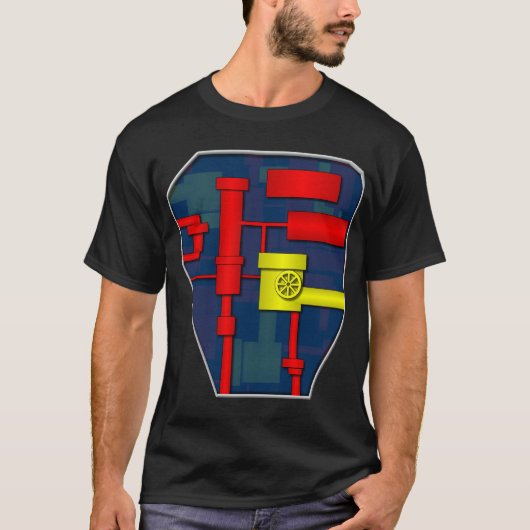 Robot Chest T-shirt (Voorkant)