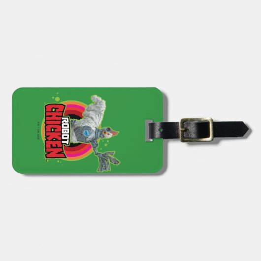 Robot Chicken Character Logo Bagagelabel (Voorkant horizontaal)