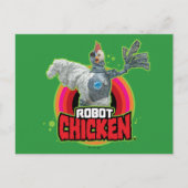 Robot Chicken Character Logo Briefkaart (Voorkant)