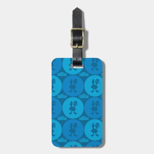 Robot Chicken Circle Pattern Bagagelabel (Voorkant verticaal)