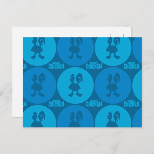 Robot Chicken Circle Pattern Briefkaart (Voorkant / Achterkant)