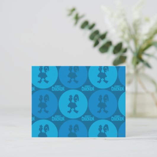 Robot Chicken Circle Pattern Briefkaart (Staand voorkant)
