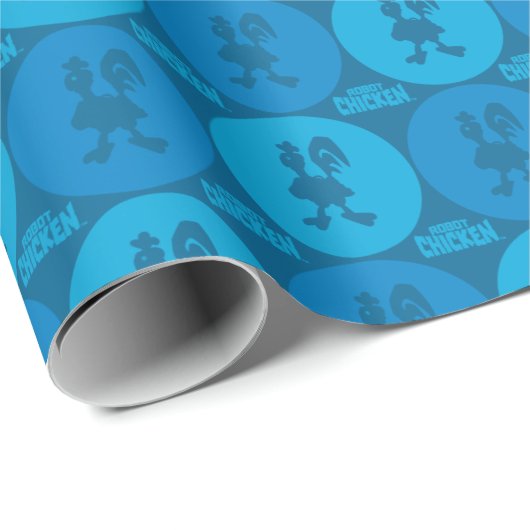 Robot Chicken Circle Pattern Cadeaupapier (Rol Hoek)