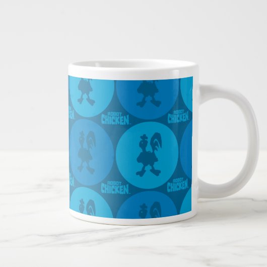Robot Chicken Circle Pattern Extra Grote Beker (Rechts)