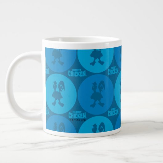 Robot Chicken Circle Pattern Extra Grote Beker (Links)