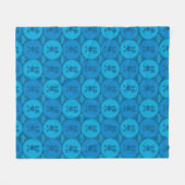 Robot Chicken Circle Pattern Fleece Deken (Voorkant (Horizontaal))