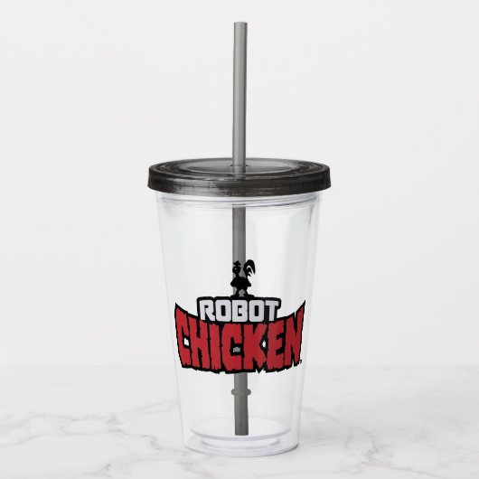Robot Chicken Logo Acryl Drinkbeker (Voorkant)