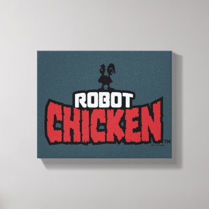 Robot Chicken Logo Canvas Afdruk